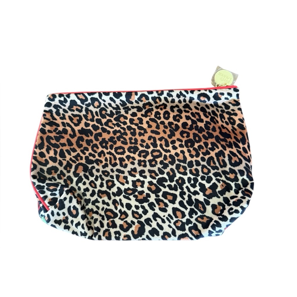 Estee Lauder Leopard Print Cosmetic Bag with Birthstone Stickers - Picture 4 of 6